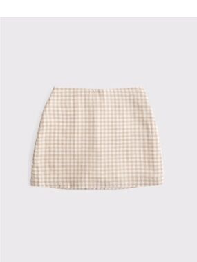 A&F Scarlett Linen-Blend Mini Skirt